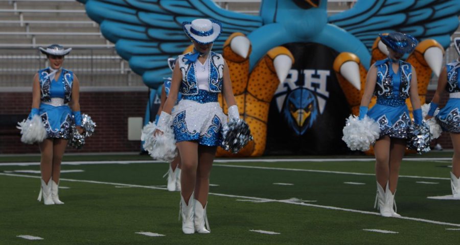 Rockettes starting their dance for Meet The Blue Hawks.