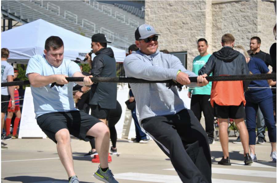 Several volunteers for the RHHS admin and teachers team included Principal Dustin Toth, social studies teacher Ryan Denham, tech director Timothy Doyle and assistant principal Dendrick Buckles, among many others. "[My favorite thing about] that day, "[was that it was] just like, Tim was just another guy who's out there, you know, having fun," Doyle said. "And so, I think that was really cool to kind of let the, you know, constraints of our different roles at school kind of go by the wayside and just have all kind of fun, prosper community people." RHHS's teams averaged a pull time between 16 and 21 seconds. 