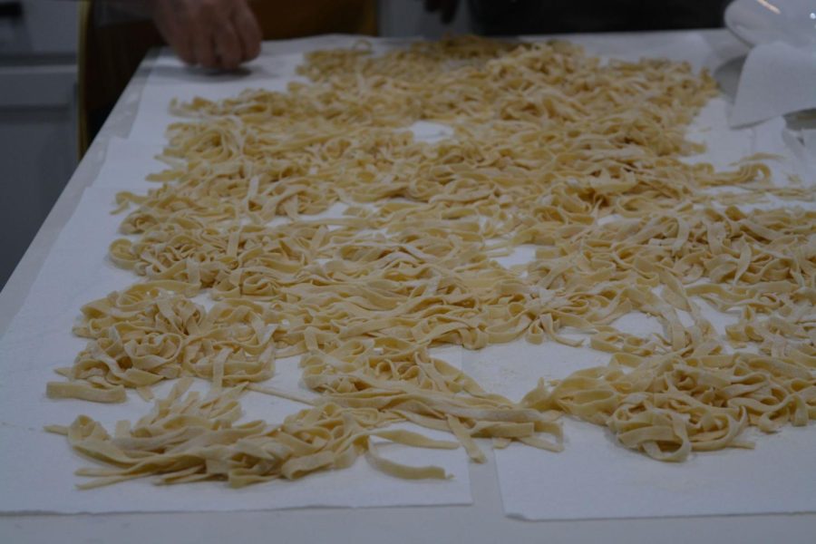 Dinner preparations for the family and guests are underway. “Ours is an open house, it’s like this everyday.” Michelle said. The Campobasso family prefers to make items such as bread and pasta from scratch, seeing authentic recipes as a way to stay connected to their Italian roots.