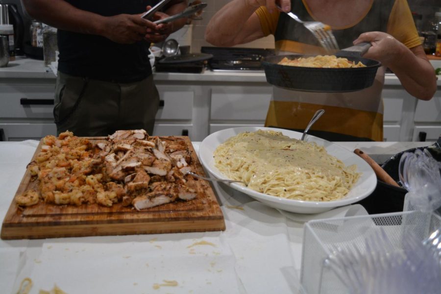 Dinner preparations for the family and guests are underway. “Ours is an open house, it’s like this everyday.” Michelle said. The Campobasso family prefers to make items such as bread and pasta from scratch, seeing authentic recipes as a way to stay connected to their Italian roots.