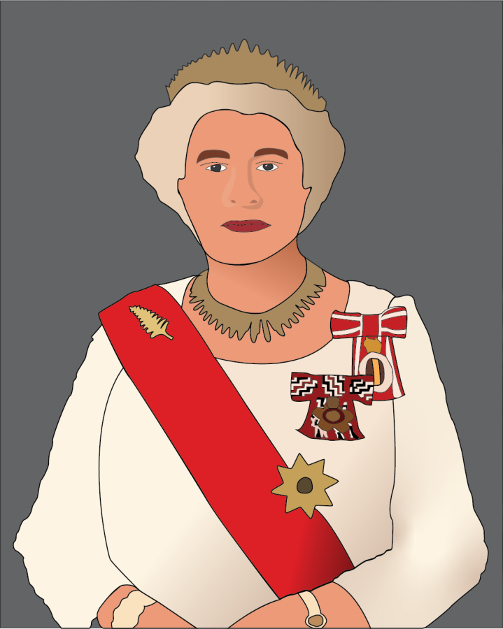 Featured is graphic created by Julian Baron in honor of the late queen who ruled for 70 years in England. 