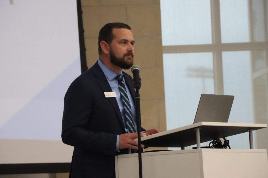 The opening speech was given by Director of Advanced Academics, Seth Rutledge, made in front of members of PCIS, families, and friends who attended the event. Our students not only had a front-row seat for how their potential career field evolved, Rutledge said. But they were able to navigate and learn this new normal while upholding themselves to an incredibly high standard of professionalism. After the lecture, he directed PCIS members to their designated areas in the building.   