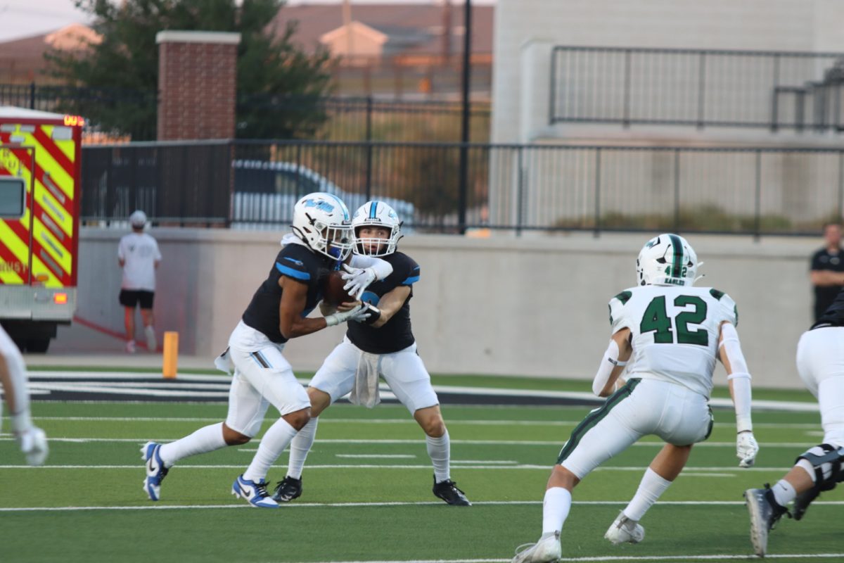 As the second quarter came around, the scoreboard appeared to be 21-13 for Rock Hill. "Our team played with a passion and effort that I was extremely proud of," Coach Mark Wilkinson said. "Our team exemplifies our 3 Pillars of Accountability, Toughness and Love." The Blue Hawks kept giving their all throughout the whole game. 