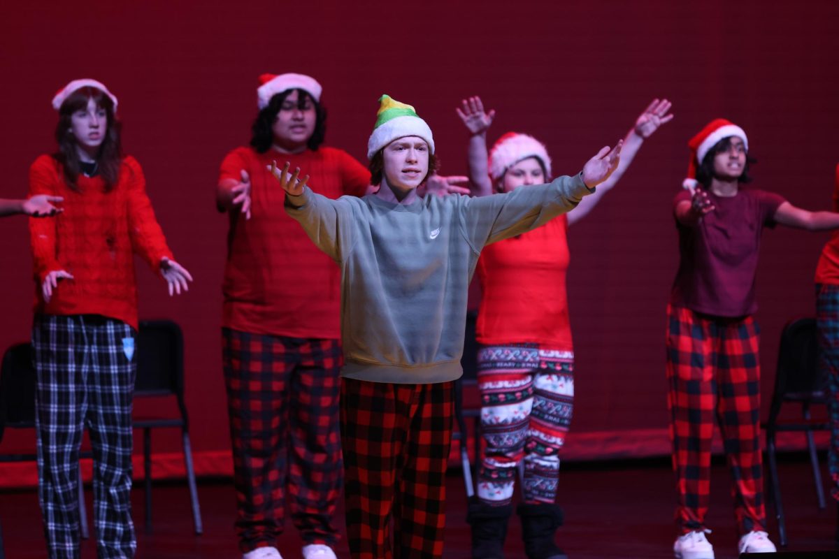 The second group of musical theater performed an ensemble of Elf The Musical, "Nobody Cares About Santa."  