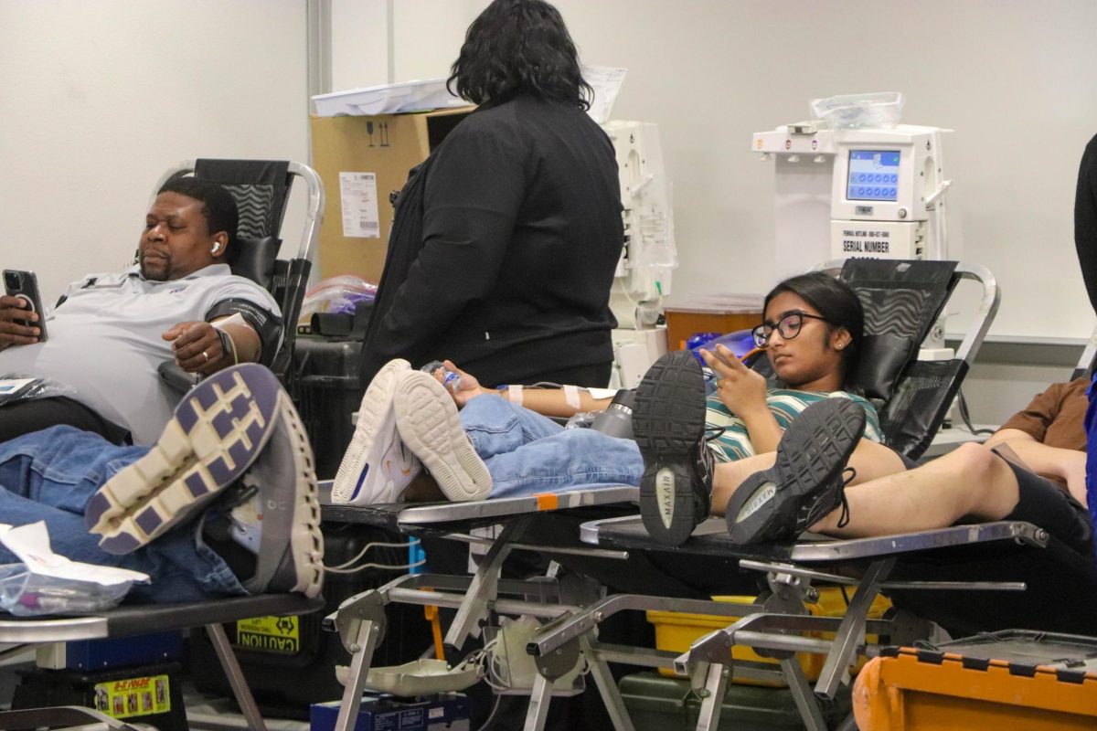 Capturing an array of donors lined up, ready to give blood and save lives. “If anyone would like to donate in the future remember that we hold one in the spring and the fall, our area is in extreme shortage of blood so it’s super dire that people donate, and also even if they missed this blood drive or they are unable to attend the ones that we host here, they can go to any Carter BloodCare location,” Cole said. 