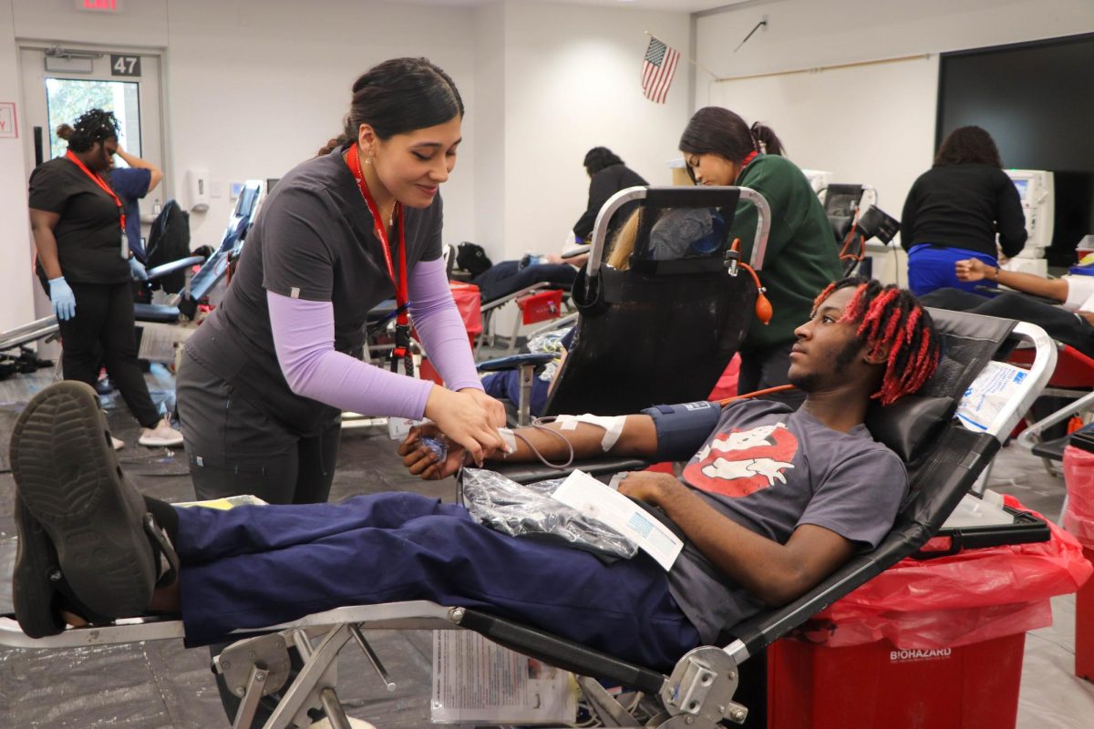 Many lives are aimed to be saved after the blood donations from many students, teachers, and parents.  “I wanted to donate blood just to give back to the community and I wanted my cord for graduation,” senior Justin Banton said. “It's really fun, it's really good to give back, and also it doesn’t hurt that much; you don’t really feel it. You honestly won’t realize how much blood you're giving until after you give blood.” The spring blood drive was hosted at Rock Hill High School from 8:30 a.m. to 3:15 p.m. with the Carter BloodCare company.