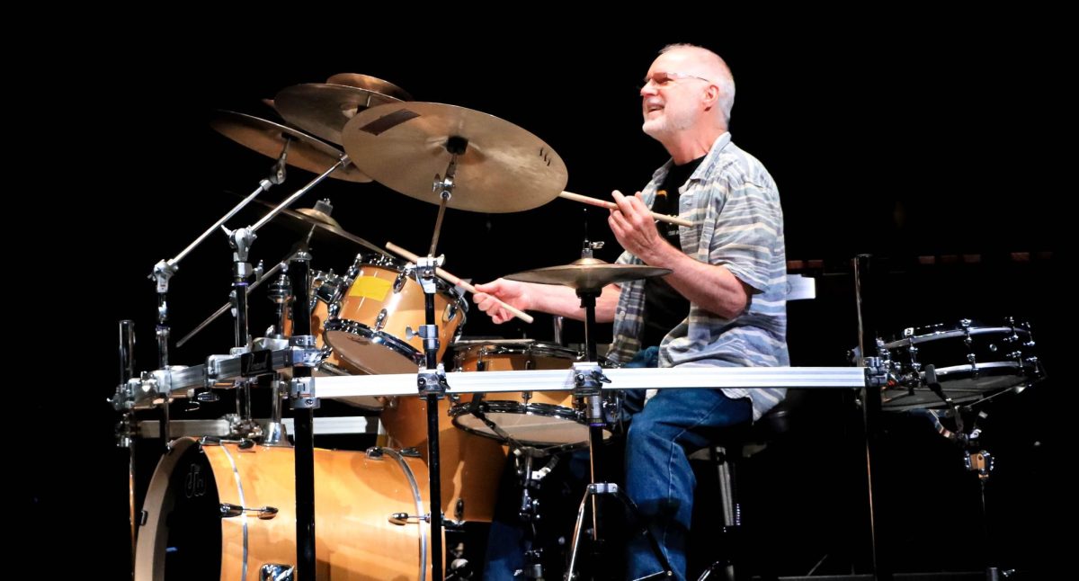 World Reowned Percussionist Paul Wertico performs with the Rock Hill Wind Symphony Percussion Ensemble as a guest soloist on the drumset. Wertico was a guest invited artist to perform with the Percussion Ensembles from both Hays Middle School and RHHS with a solo performance on drumset. 