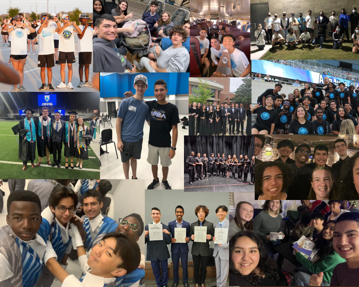 This digital graphic created by senior reporter Jacob Turner to showcase the experiences and memories throughout high school. Alongside being a part of Hill Top Times, Turner was also a part of band throughout his four years. 