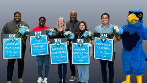 Graphic depicting the Staff of the Year award winners.