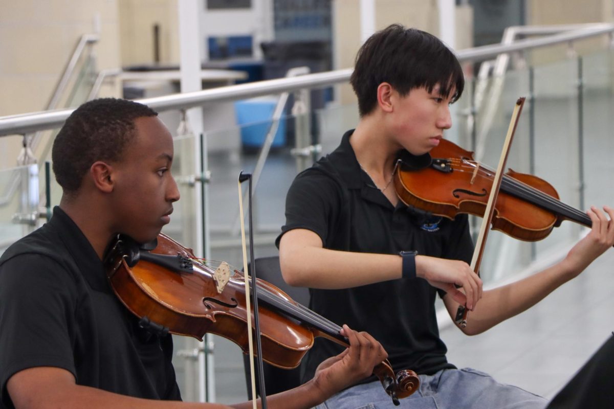 Orchestra members performed a selection of classical pieces to provide ambiance before and after the induction ceremony.
